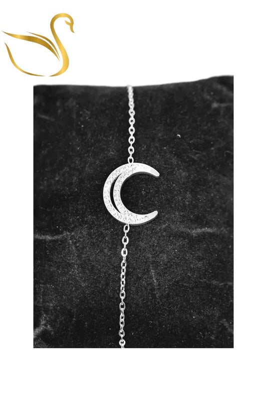 Bracelet lune Argent Emma Fantaisies