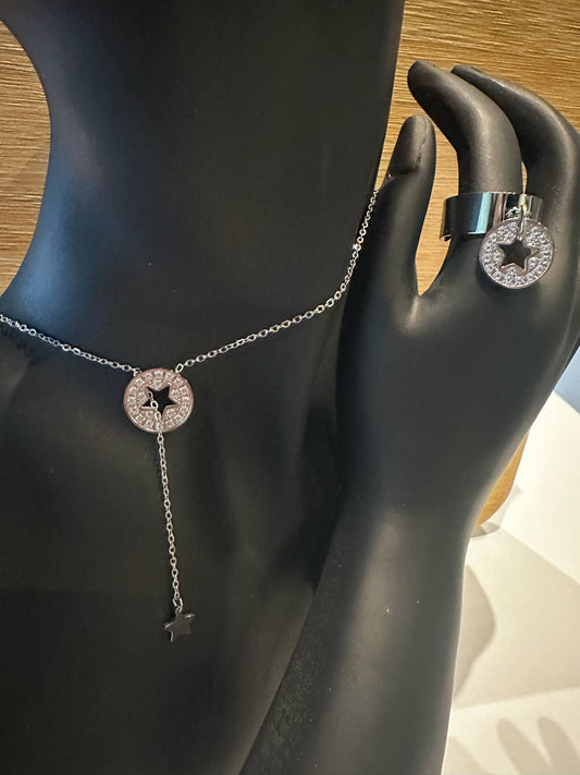 Collier en Y Isabelline - étoile Bohm