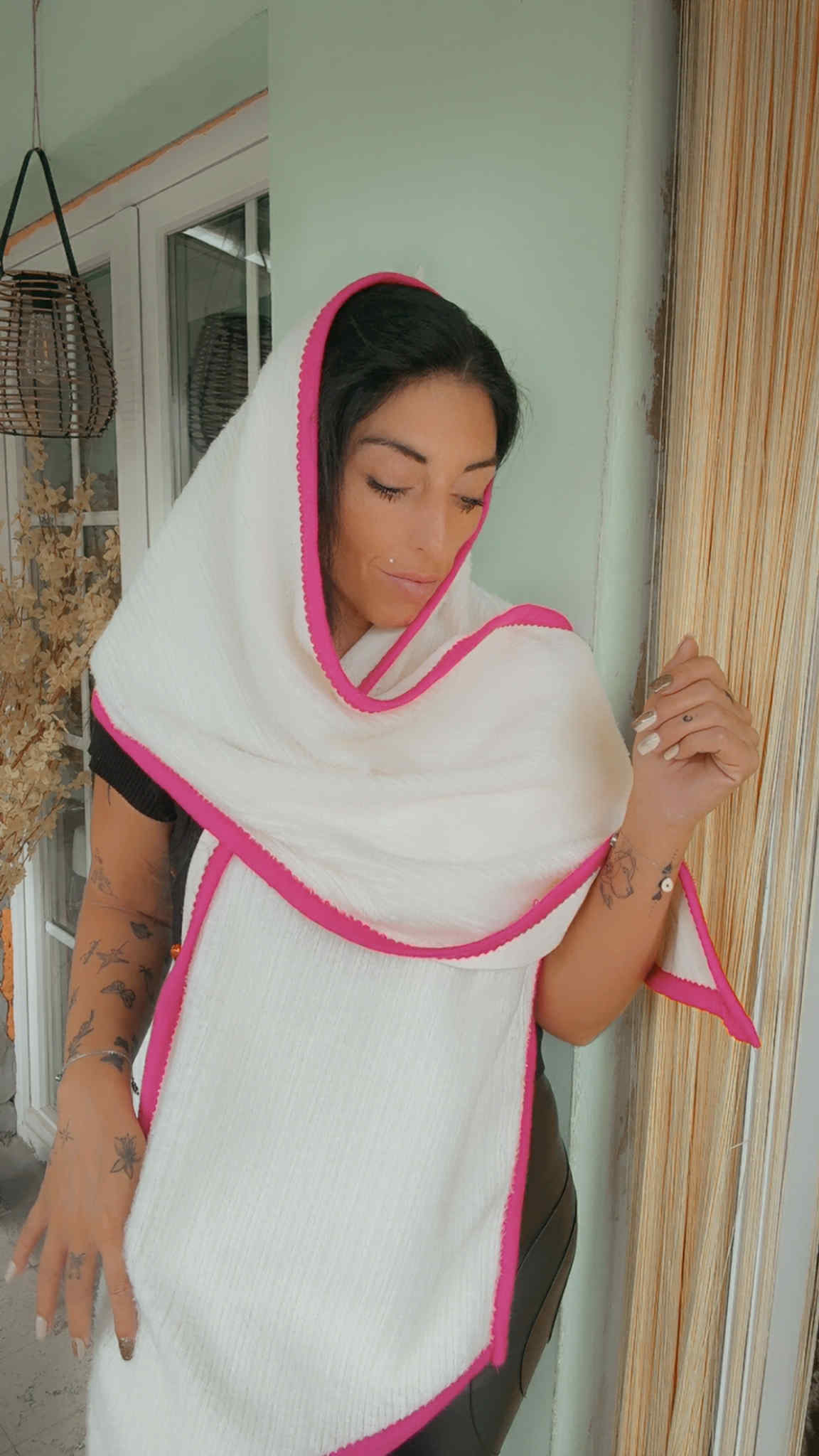 Echarpe douce bicolore