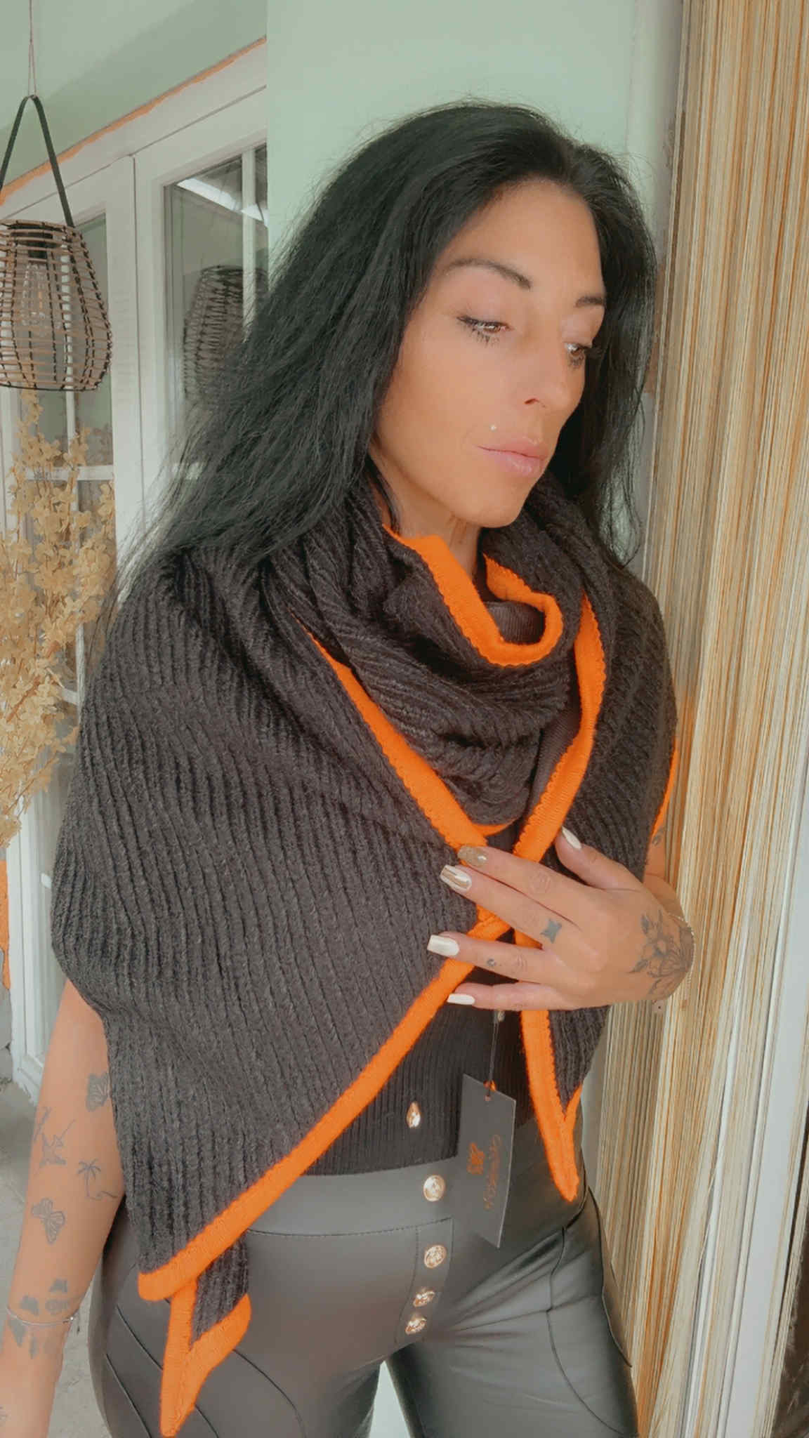 Echarpe douce bicolore