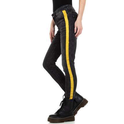 Jean skinny pour femme de M. Sara Denim - gris ligne doré