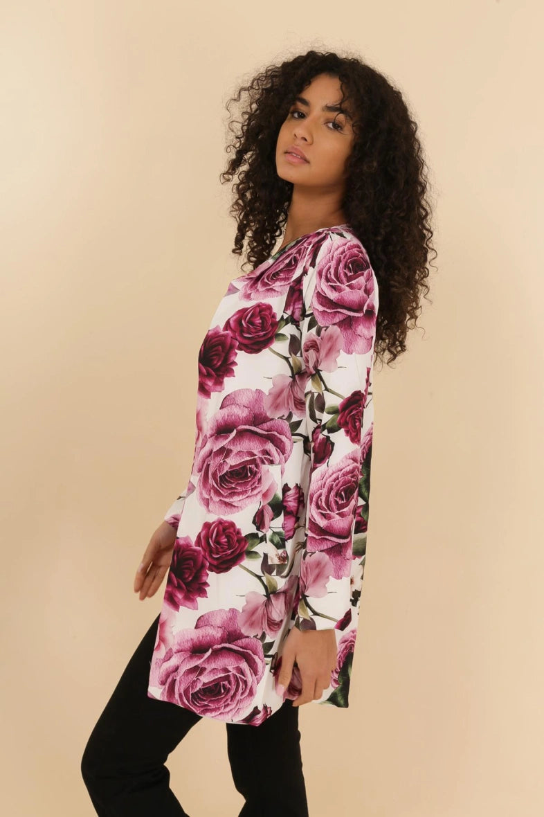 Veste Blazer à imprimé en polyester mi-long Jolifly