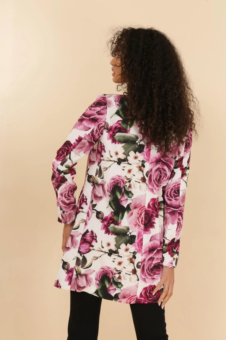 Veste Blazer à imprimé en polyester mi-long Jolifly